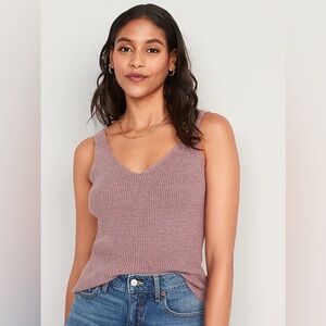 Women's Mauve Knit Tank Top